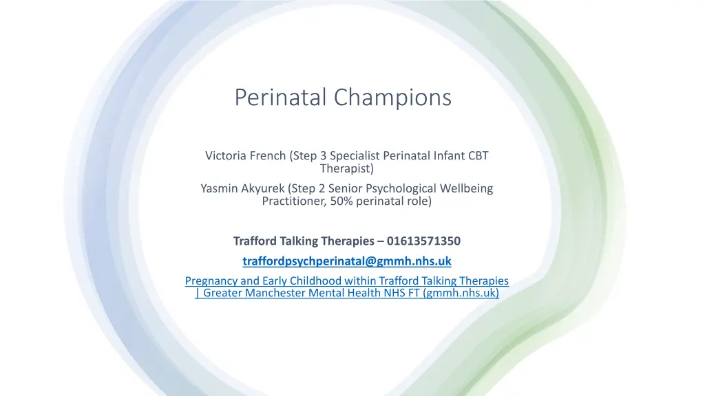 perinatal champions