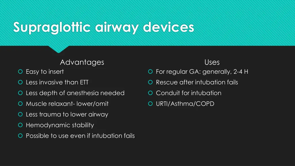 supraglottic airway devices 1