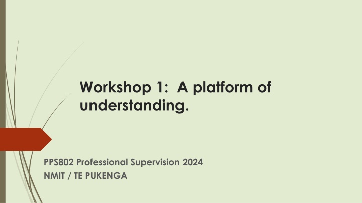 workshop 1 a platform of understanding