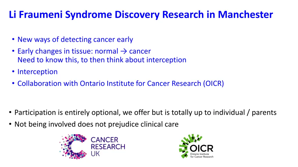 li fraumeni syndrome discovery research