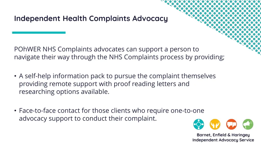 independent health complaints advocacy
