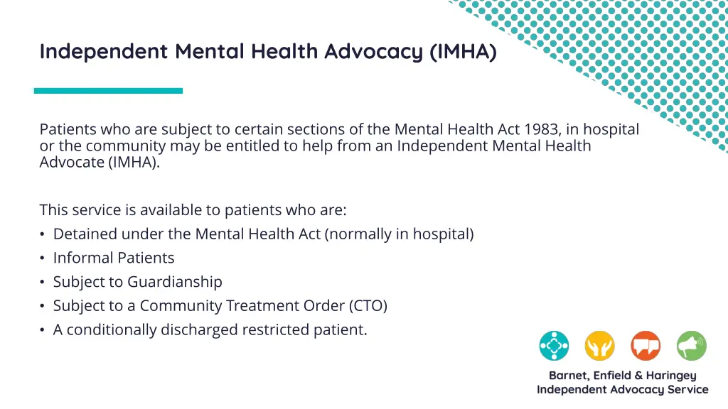 independent mental health advocacy imha