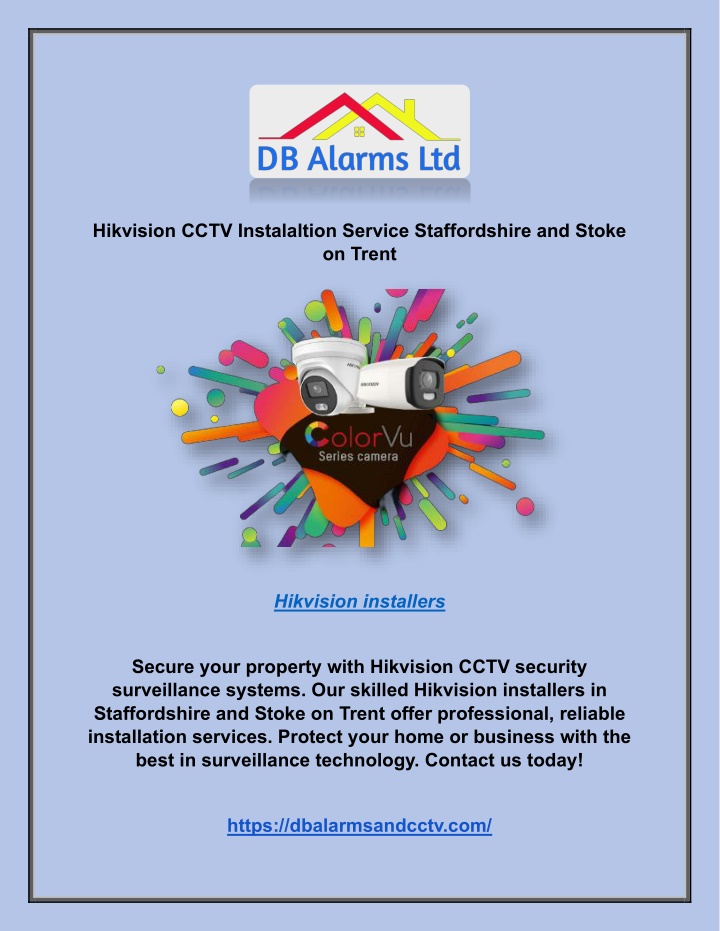 hikvision cctv instalaltion service staffordshire