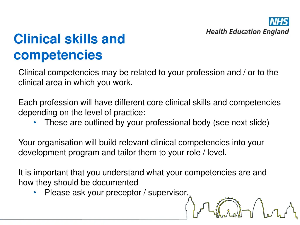 clinical skills and competencies