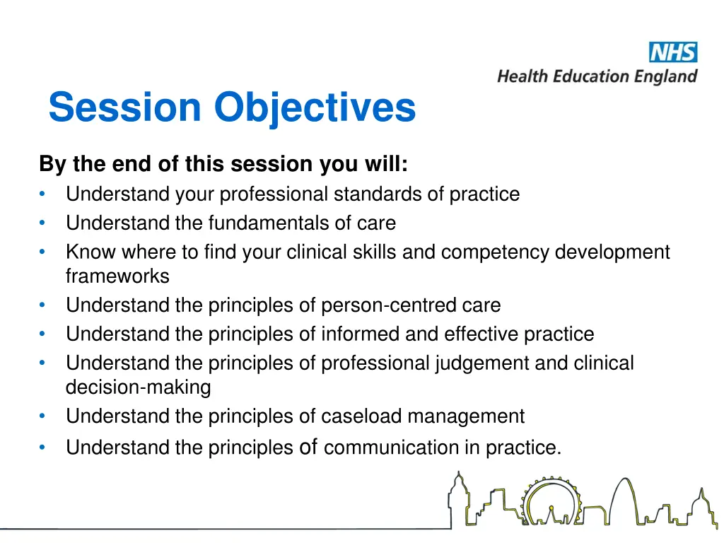 session objectives