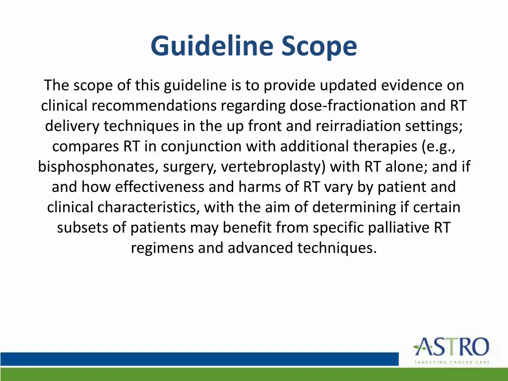 guideline scope