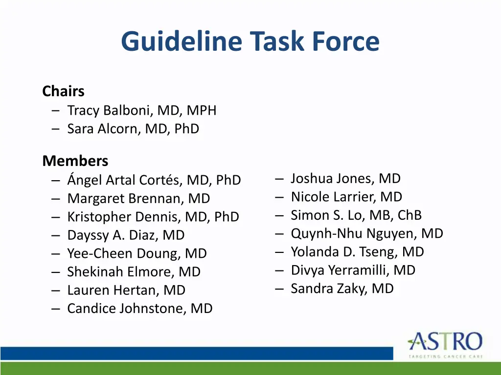 guideline task force