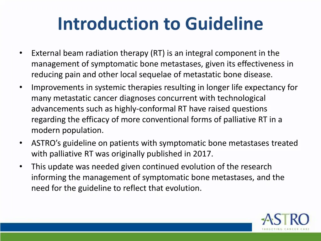 introduction to guideline