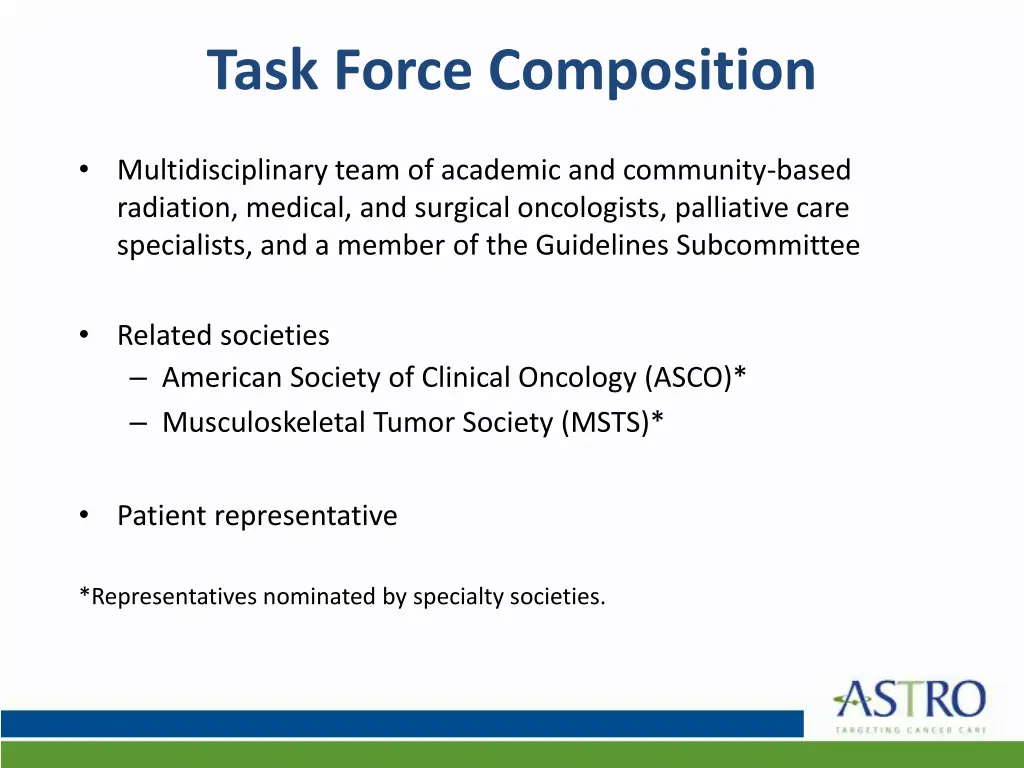 task force composition