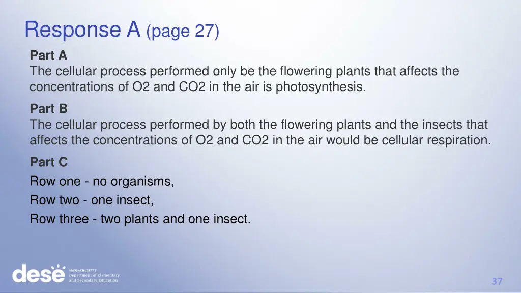 response a page 27 part a the cellular process