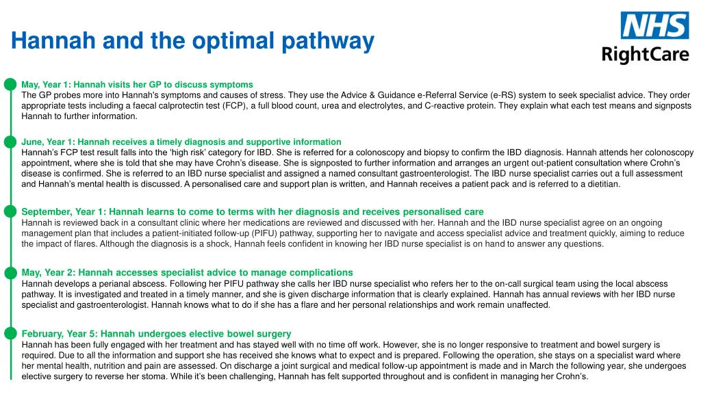 hannah and the optimal pathway