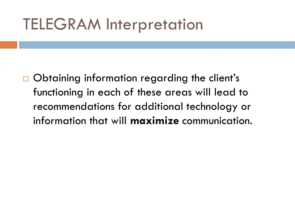 telegram interpretation