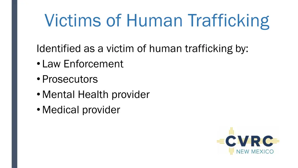 victims of human trafficking