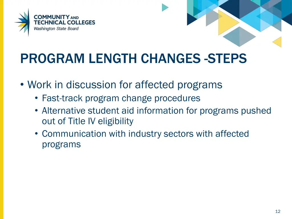 program length changes steps 2