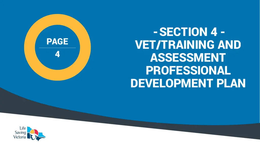 section 4 vet training and assessment