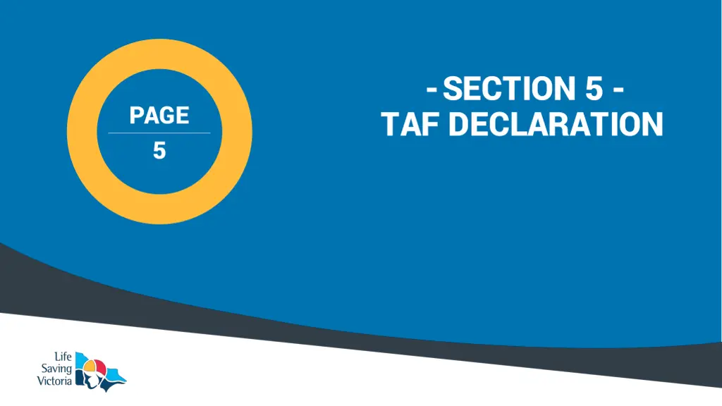 section 5 taf declaration