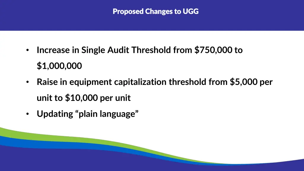 proposed changes to ugg proposed changes to ugg
