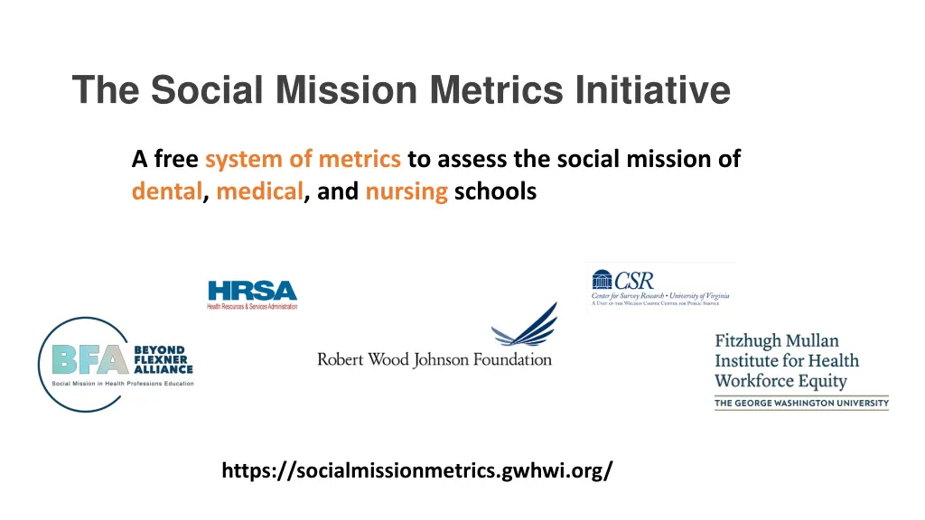 the social mission metrics initiative