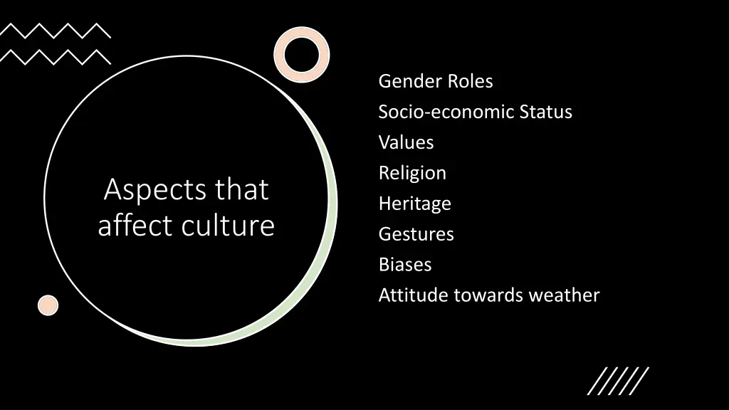 gender roles socio economic status values