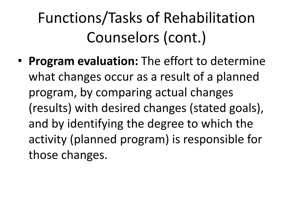 functions tasks of rehabilitation counselors cont 4