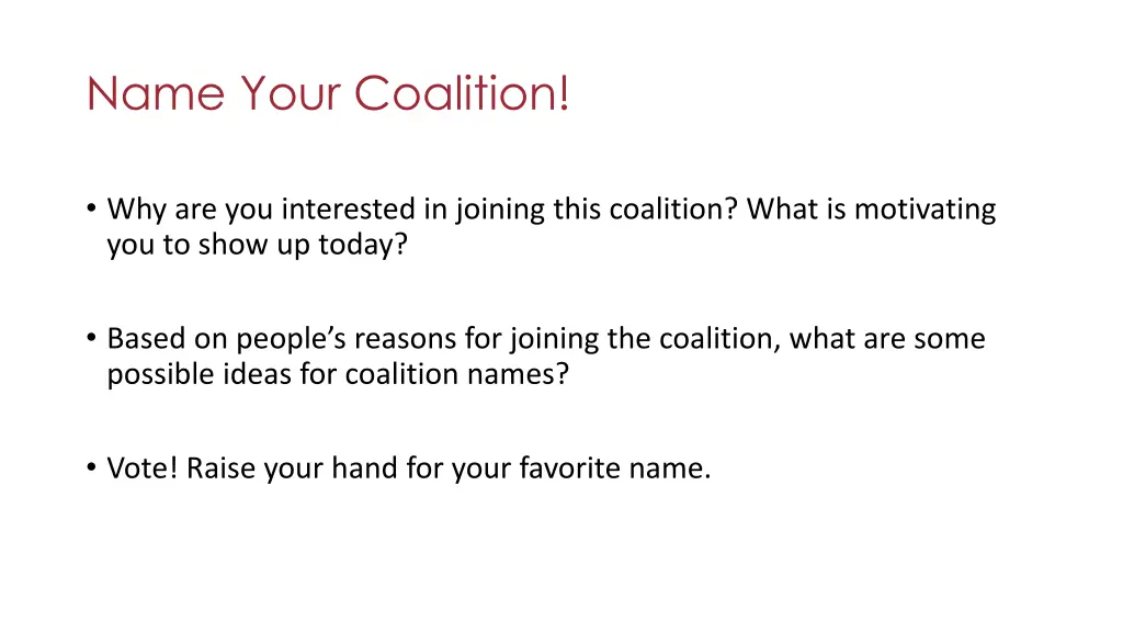 name your coalition