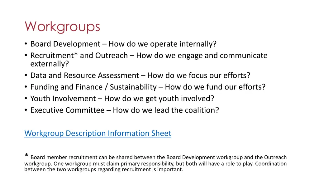 workgroups