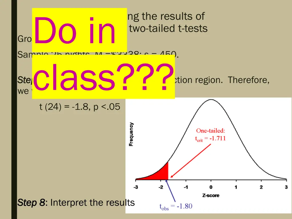 comparing the results of one and two tailed 3