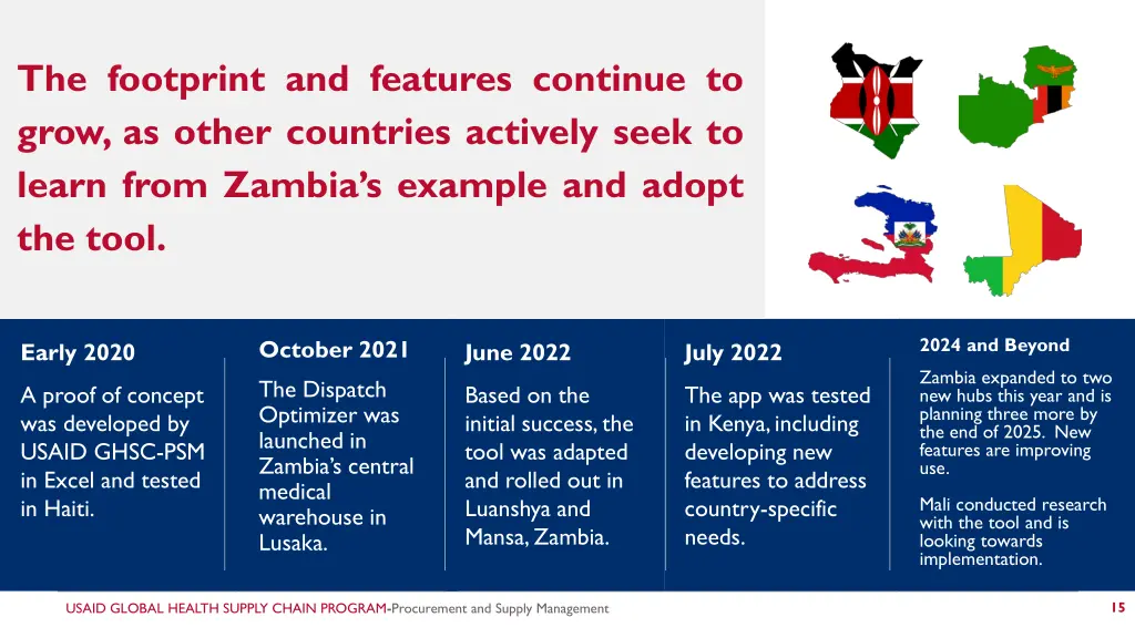 the footprint and features continue to grow