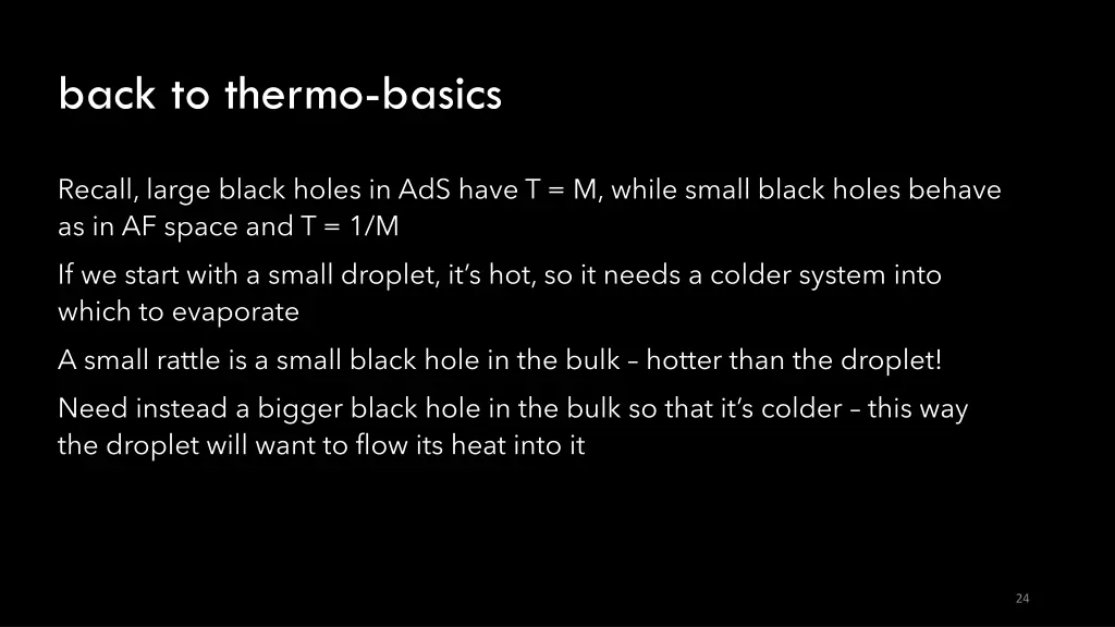 back to thermo basics