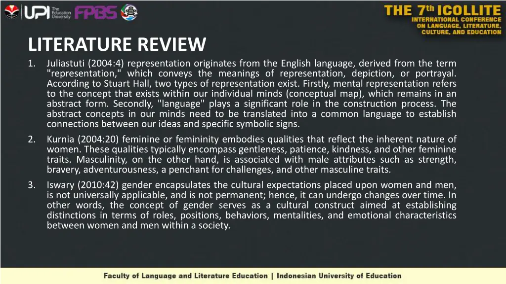 literature review 1 juliastuti 2004
