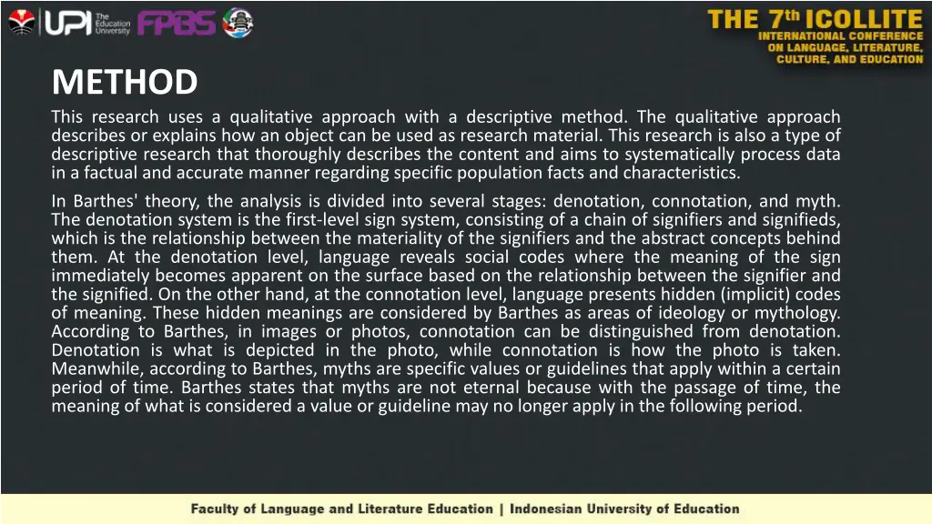 method this research uses a qualitative approach