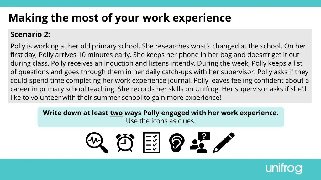 making the most of your work experience 2