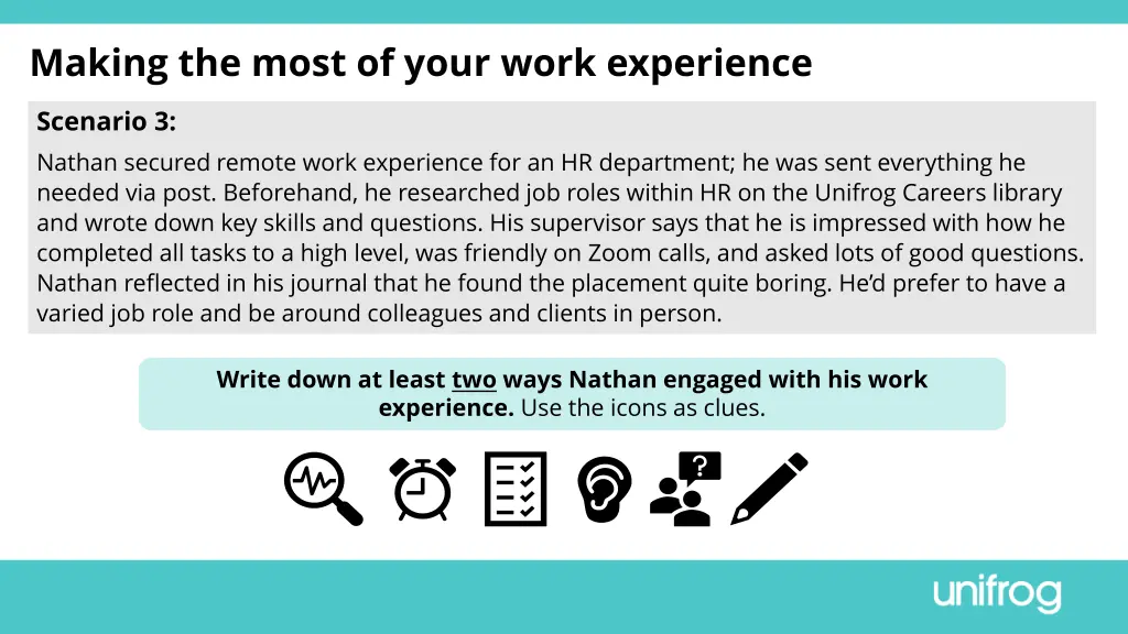 making the most of your work experience 4