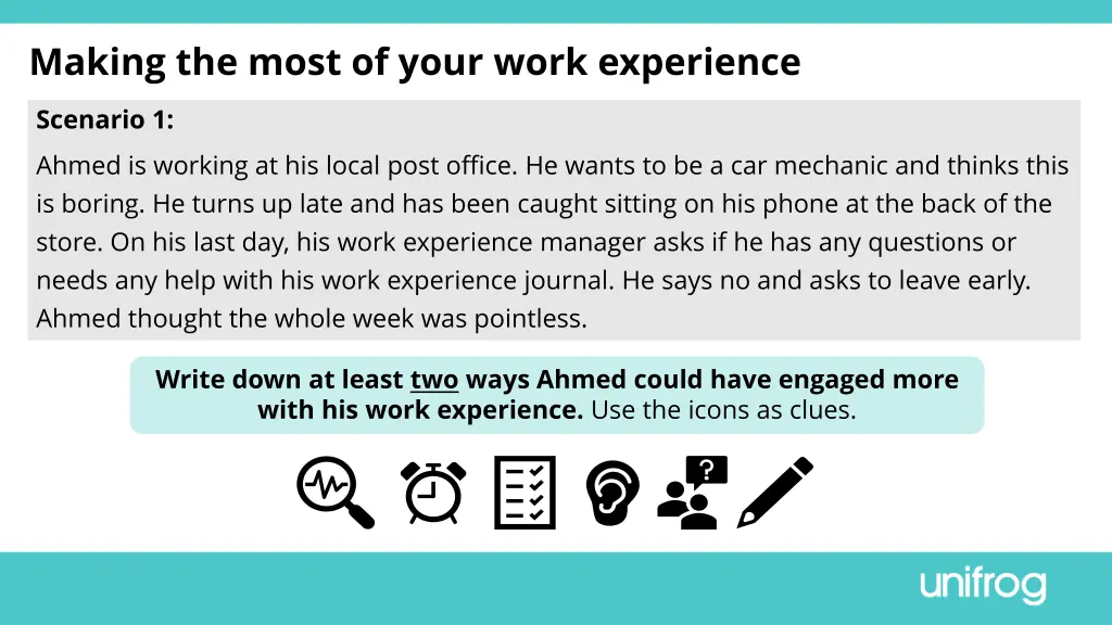 making the most of your work experience