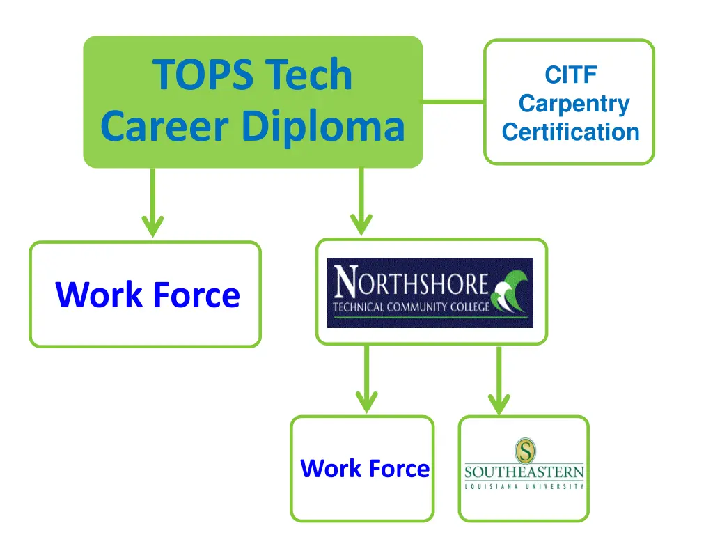 tops university career diploma