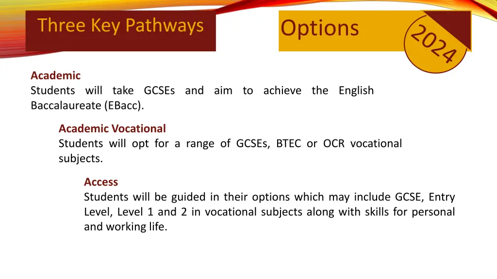 three key pathways