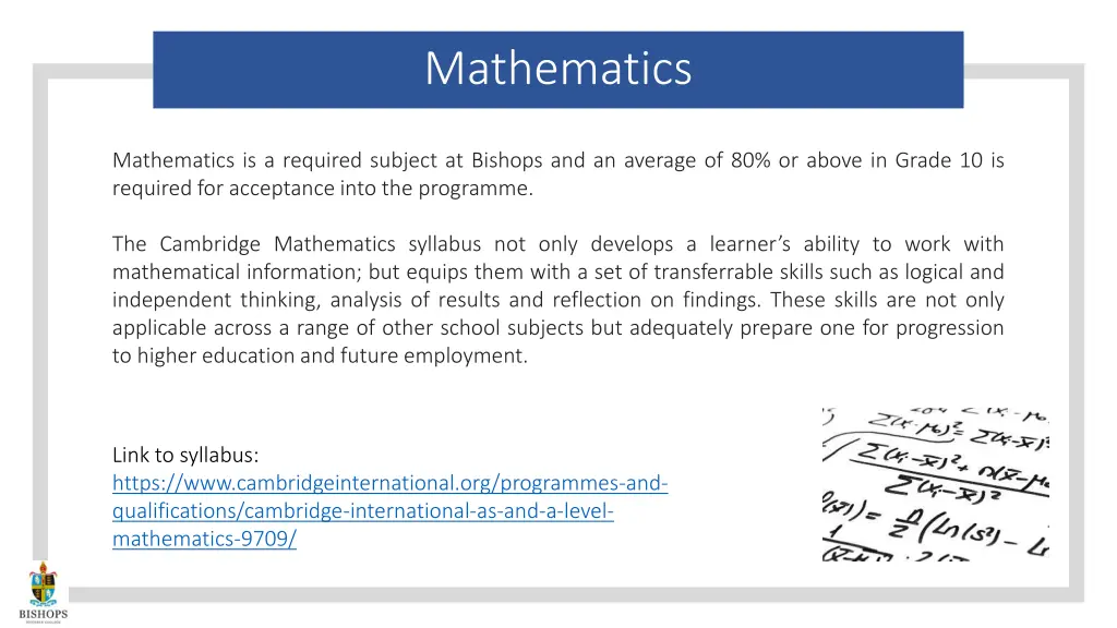 mathematics