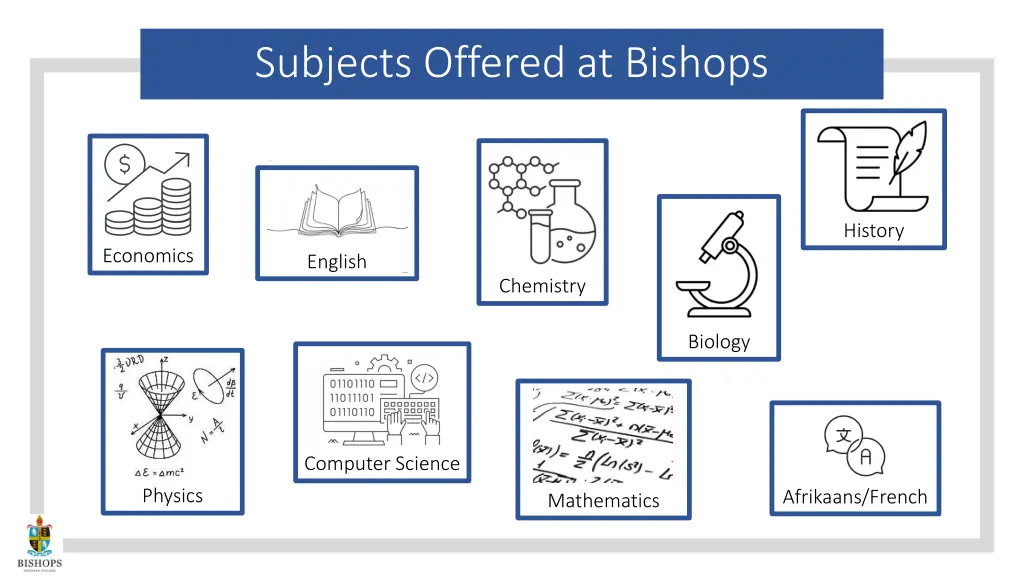 subjects offered at bishops