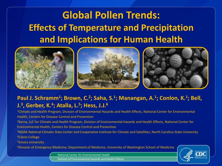 global pollen trends effects of temperature