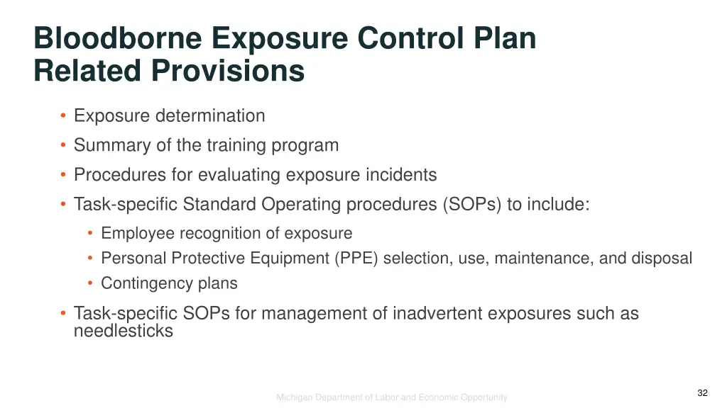 bloodborne exposure control plan related