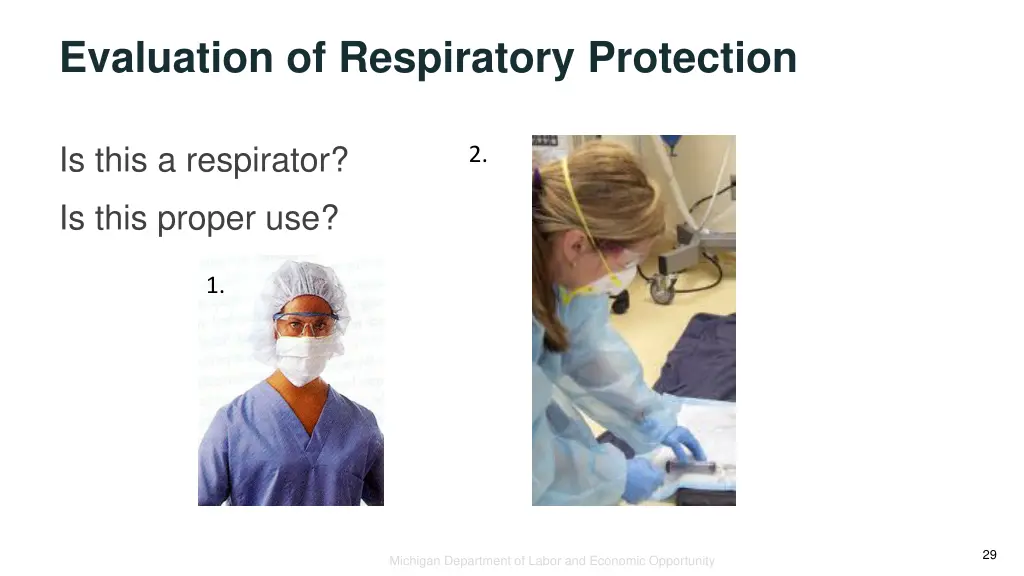 evaluation of respiratory protection