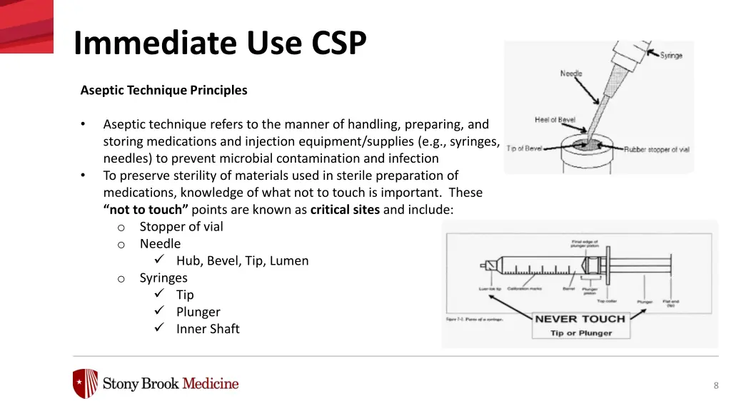 immediate use csp 4