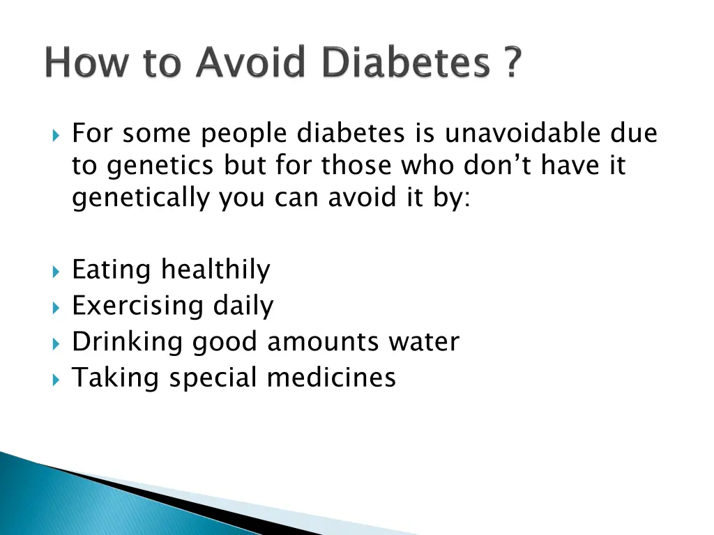 for some people diabetes is unavoidable