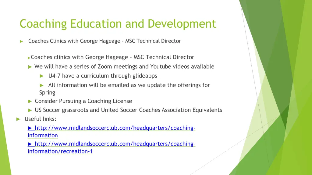 coaching education and development