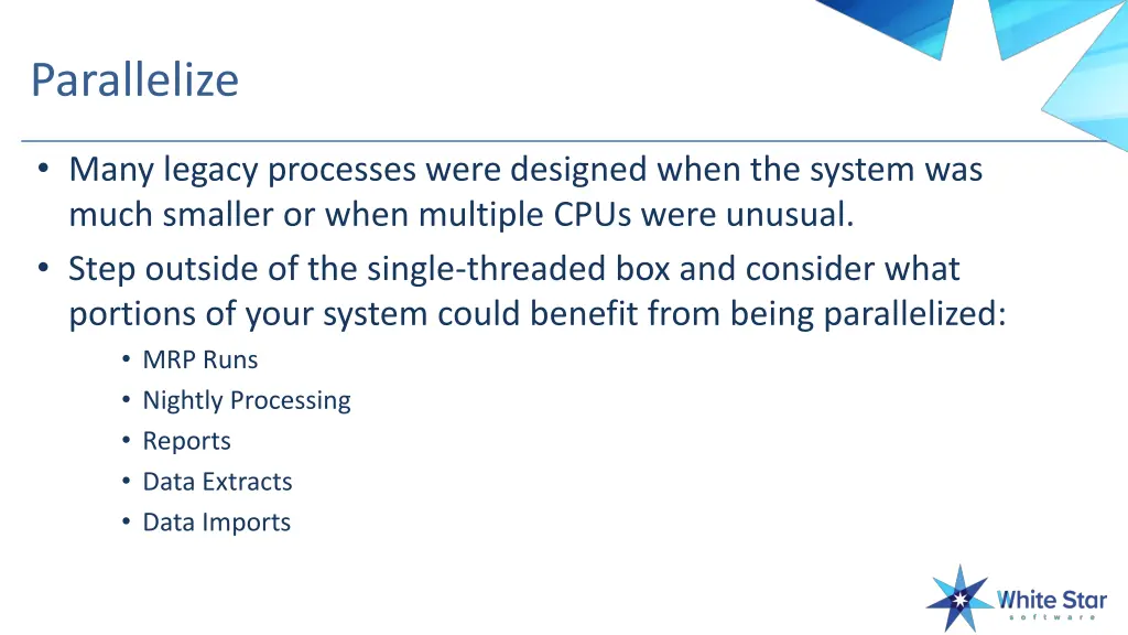 parallelize