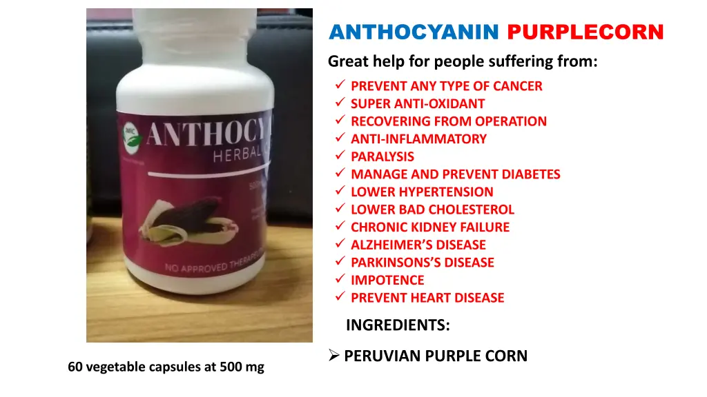anthocyanin purplecorn great help for people