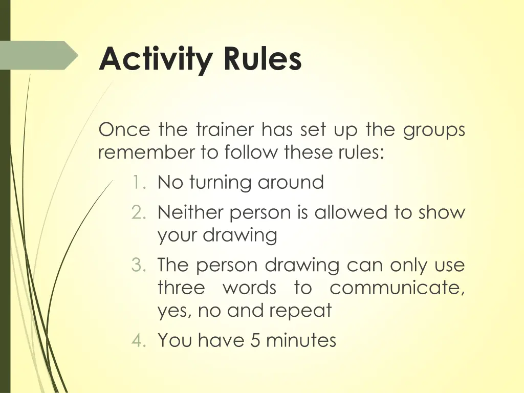 activity rules