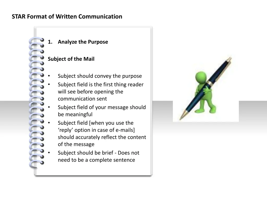 star format of written communication 2