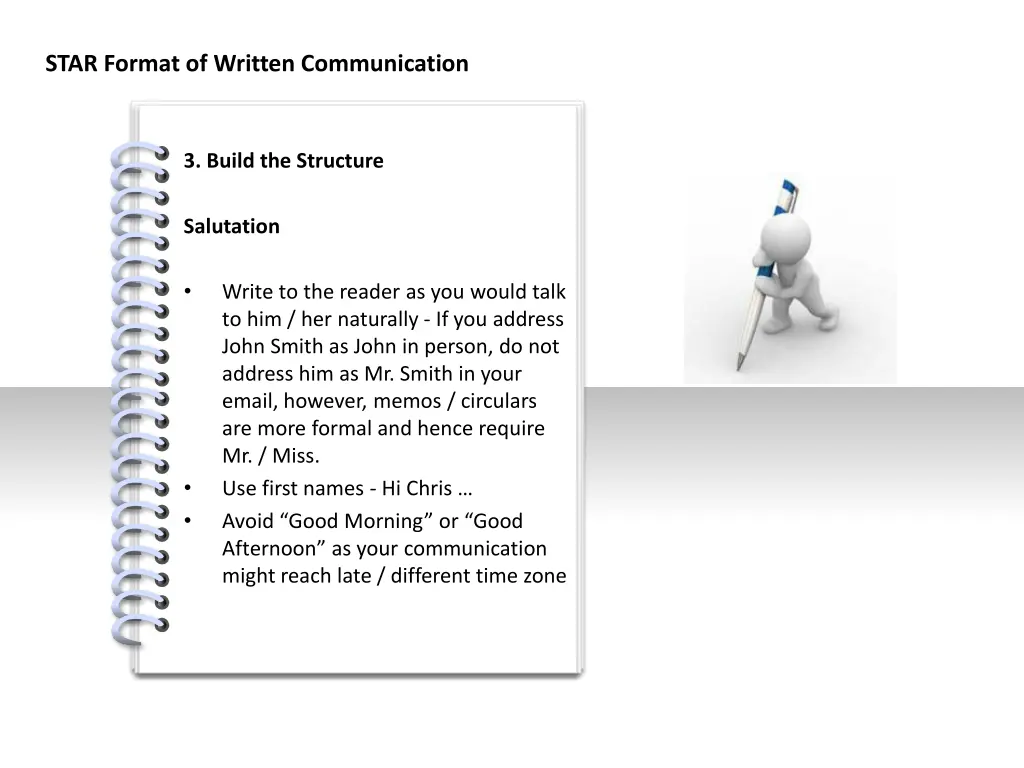 star format of written communication 7