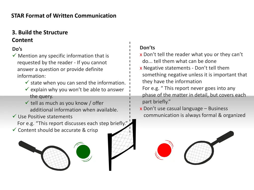 star format of written communication 8